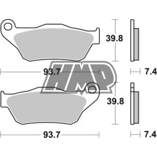 Pastilhas travão YAMAHA YP 125 / 250 X-MAX / BLACK / MBK SKYCRIUISER / 194HF - SBS